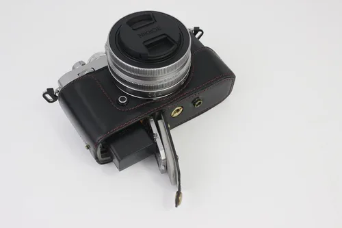 Miniatura 4 de Funda Z fc Zfc, BolinUS hecha a mano de piel sintética para cámara de cuerpo completo para Nikon Z fc Zfc con versión de apertura inferior de lente