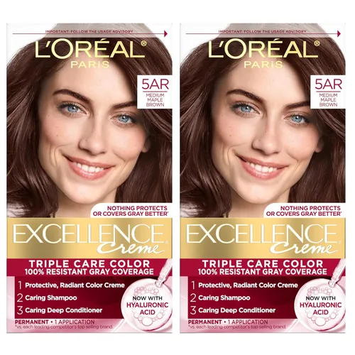 Miniatura 51 de L'Oreal Paris Excellence Crème - Tinte permanente para el cabello, color de cabello de triple cuidado, complejo Pro-Keratine para una cobertura