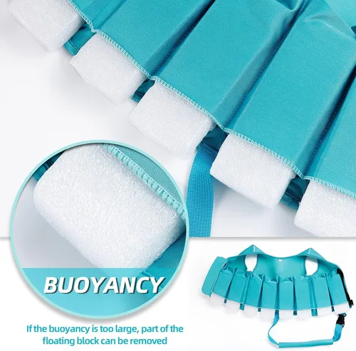 Miniatura 4 de Chaleco de natación para niños pequeños, chaqueta de natación para niños, chaleco de entrenamiento de natación con correa de seguridad ajustable Azul