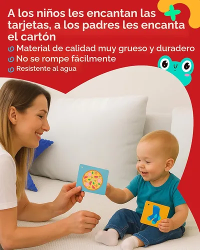 Miniatura 4 de Tarjetas de 100 primeras palabras – Tarjetas con imágenes de alto contraste – Aprendizaje educativo para el habla y vocabulario temprano