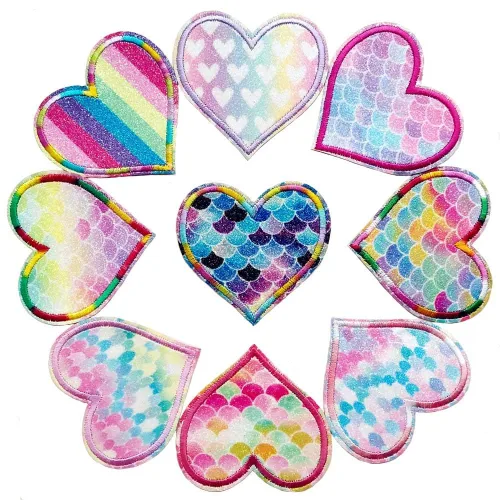Miniatura 10 de 48 piezas de estilos surtidos al azar para coser o planchar en parches bordados para ropa, vestido, sombrero, pantalones, zapatos, cortina
