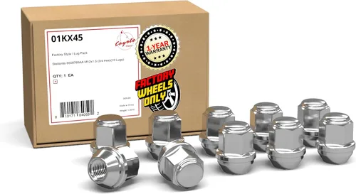 Miniatura 11 de Wheel Accessories Parts 20 tuercas hexagonales de rosca M12x1.5 de 12 x 1.5 pulgadas, estilo OEM, 1.66 pulgadas de largo, color negro, 3/4
