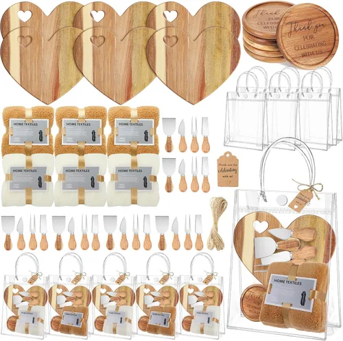 Miniatura 8 de 55 piezas de premios de baby shower para ganadores, 6 juegos de baby shower, regalos de invitados para tabla de quesos para adultos, cuchillos