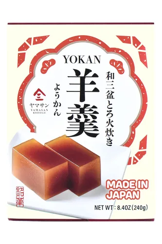 YAMASAN KYOTO UJI Yokan Japonés Tradicional Wagashi Dulces - Pastel de Jalea de Pasta Dulce Koshian Anko, Azúcar Wasanbon, Sin Colorantes, Sin