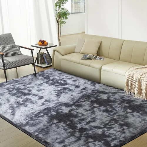 Miniatura 31 de Alfombra ultra suave para sala de estar, alfombra mullida de área 4X6 para dormitorio, alfombras modernas de pelo largo, alfombra suave