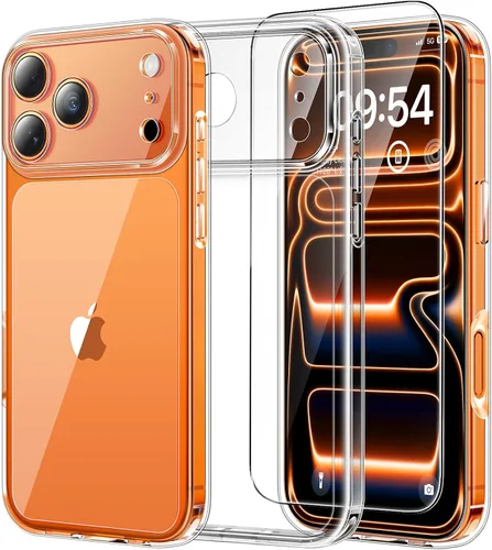 Miniatura 64 de TAURI Funda magnética 2 en 1 transparente para iPhone 14 Pro, compatible con Magsafe [no amarillenta] con protector de pantalla, protección de grado