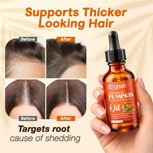 Miniatura 2 de Aceite de semilla de calabaza orgánico - Bloqueador DHT para el crecimiento del cabello de las mujeres - Bloqueador DHT para hombres - Aceite