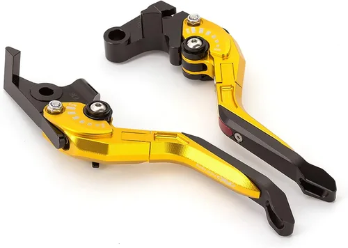 Palancas de embrague de freno extensible para motocicleta CNC 3D Rhombus para Yamaha XTZ125 Xtz 125 2014-2018 2015 2016 2017 Palanca de embrague de