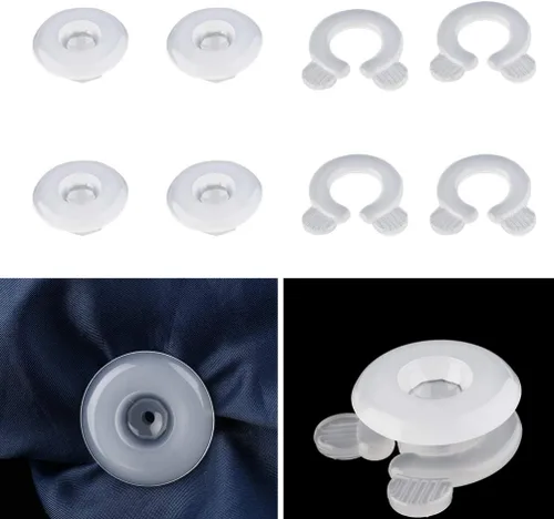Miniatura 6 de ULTNICE Juego de 4 clips ajustables para sábanas de cama, sujetadores de sábanas para colchones ajustados y planos, accesorios de ropa de cama