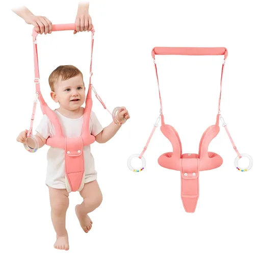 Miniatura 9 de Ayudante para caminar para bebés, arnés de mano para caminar, cinturón de asistente para caminar para bebés, soporte de pie para niños pequeños, Gris