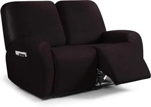 Miniatura 62 de ANARACHON Fundas para sillas reclinables con aspecto de cuero, funda elástica de 4 piezas, funda suave para silla reclinable, protector de muebles