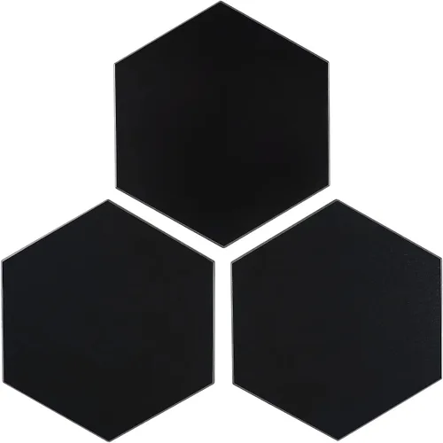 Azulejo Hexagonal Negro de Pelar y Pegar para Salpicaduras, Azulejo de Cocina Autoadhesivo de Nido de Abeja de Aluminio para Pegar en Paredes, para