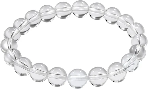 Miniatura 356 de Amazing Gemstone Pulsera de cristal para mujeres y hombres, pulsera de cristal curativo de protección, pulsera elástica con cuentas de piedras