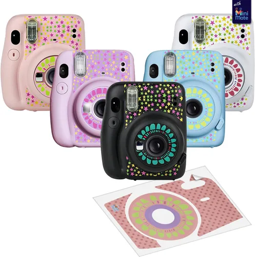 Miniatura 4 de Cámara instantánea Fujifilm Instax Mini 11 gris carbón + paquete de accesorios MiniMate + paquete de accesorios de película fotográfica Fuji Instax