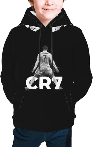 Miniatura 2 de LUJA DLING Ronaldo #7 Cr7 - Sudadera con capucha para adolescentes con bolsillo