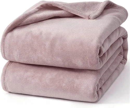 Miniatura 14 de Hansleep Manta de forro polar para sofá beige, súper suave manta de franela esponjosa y acogedora para todas las estaciones, beige, manta de 50x60