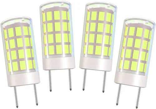 Miniatura 9 de Bombilla LED GY6.35 GY6.35 con base bipin T4 JC tipo 4W, bombilla LED halógena de 40 W, equivalente a bombillas halógenas AC110V/120V/130V (no 12V)