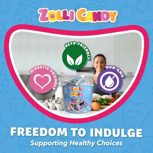 Miniatura 5 de Zollipops Clean Teeth Pops - Caramelos sin azúcar con xilitol, sin colorantes, caramelos libres de ceto y aptos para diabéticos, golosinas aprobadas