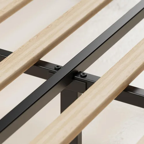 Miniatura 7 de Gizoon Estructuras de cama Full con 4 cajones de almacenamiento sobre ruedas y cabecero ajustable, se adapta a colchones de 6" a 12" pulgadas,