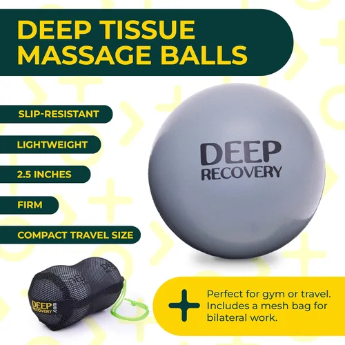 Miniatura 4 de Deep Recovery Bolas de fisioterapia muy firmes para liberación miofascial, punto gatillo, movilidad y yoga