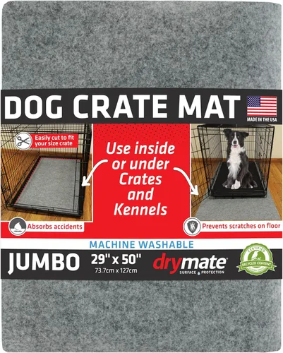 Miniatura 12 de Drymate Tapete Premium para jaula de perro, absorbente, impermeable, antideslizante, lavable, almohadilla para orina de cachorros para entrenamiento