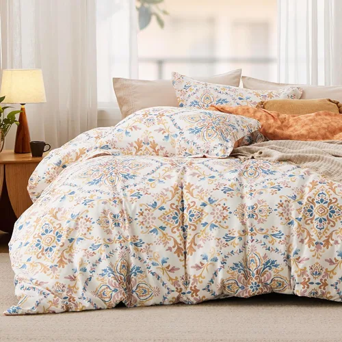 Miniatura 36 de Bedsure Funda de edredón tamaño Queen – Juego de funda de edredón reversible a cuadros con cierre de cremallera, juego de ropa de cama de 3 piezas