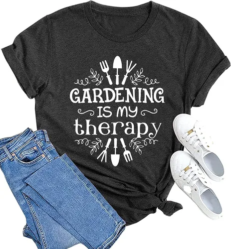 Miniatura 6 de MAIHUN Camisas de jardín para mujer, camiseta para amantes de las plantas, camiseta gráfica de jardinería, camisetas de regalo de jardinero