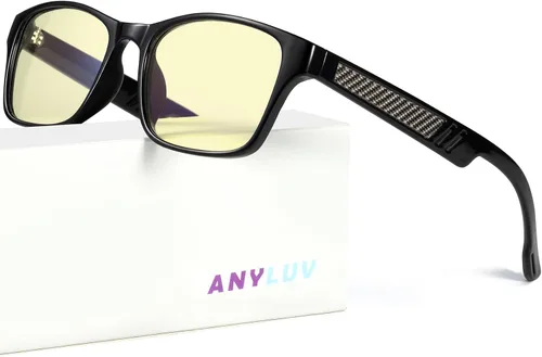 Miniatura 23 de ANYLUV Gafas de luz azul para hombres y mujeres, gafas de juegos de computadora, antifatiga ocular, ligeras, con bloqueo de luz azul