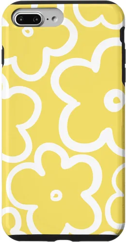 Miniatura 11 de iPhone 16 Cute Flower Pattern Wildflower Lemon Yellow and White Floral Case