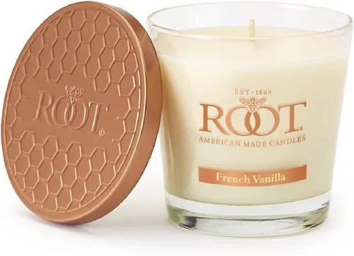 Miniatura 43 de Root Candles Velas perfumadas de cera de abeja Veriglass Premium, hechas a mano, mezcla de cera de abeja en panal, tamaño grande, vainilla francesa