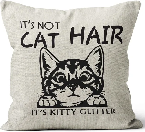 Fundas de almohada con diseño de gatos de Maine Coon de 18 x 18 pulgadas, regalos para amantes de los gatos para mujeres, regalos divertidos de