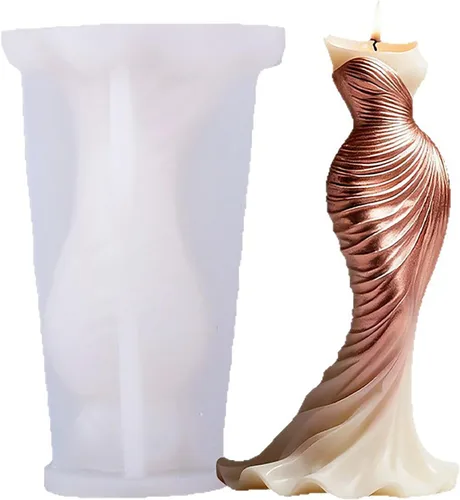 Miniatura 11 de Molde de vela de ciervo, vela de alce, molde de vela de silicona en espiral, moldes de fundición de resina de silicona para velas, resina
