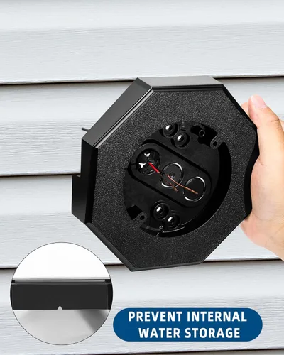 Miniatura 4 de Bloque de montaje para luz de revestimiento de vinilo con caja eléctrica incorporada, 8141 Bloque de montaje eléctrico de vinilo para luz exterior