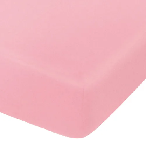 NTBAY - Sábana bajera ajustable para cuna para bebé, color sólido y suave, 28.0 x 52.0 pulgadas Rosa