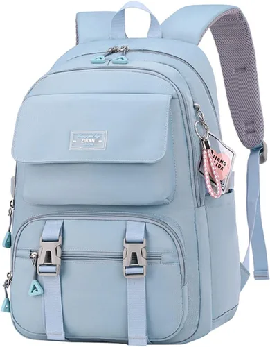 Miniatura 13 de JiaYou Mochila Casual para Adolescentes, Niñas, Mochila para la Escuela Secundaria, Mochila Diaria, para Mujeres, Bolsa de Viaje para Portátil, 1#