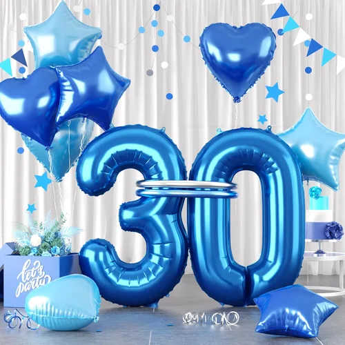 Miniatura 24 de Globos dorados de color champán con el número 11, globos de oro claro, globo de aluminio dorado con forma de corazón con estrella y globo largo