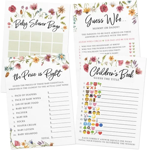 Miniatura 8 de Printed Party Consejos y deseos para los nuevos padres: tarjetas de consejos para baby shower, deseos para mamá y papá, revelación de género niño