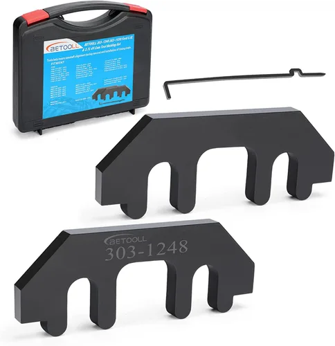 BETOOLL Juego de herramientas de soporte de alineación de sincronización de árbol de levas compatible con Ford 303-1248 303-1530 3.5L y 3.7L 4V