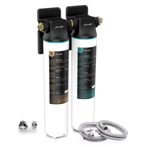 Miniatura 12 de Frizzlife SW10 - Sistema de filtro de agua para debajo del fregadero, certificado NSF/ANSI 53 y 42, reduce el 99,99% de plomo, cloro, mal sabor