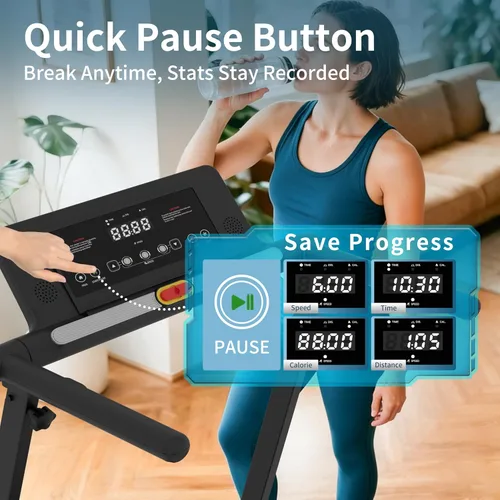 Miniatura 4 de Caminadora 4 en 1 con control remoto inclinado compacto 3.0HP plegable debajo del escritorio para oficina en casa, fitness, capacidad de 300 libras