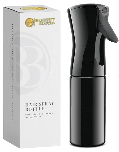 BeautifyBeauties Botella de spray para el cabello – Spray de agua continuo ultrafino para peinado, limpieza, plantas, nebulización y cuidado de la