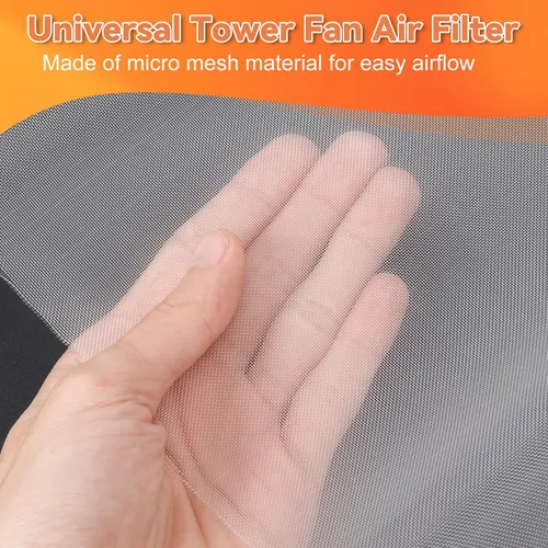 Miniatura 5 de GCGOODS Filtro de aire para ventilador de torre, filtros de ventilador de torre de flujo de aire fácil, filtro de aire lavable y cortable
