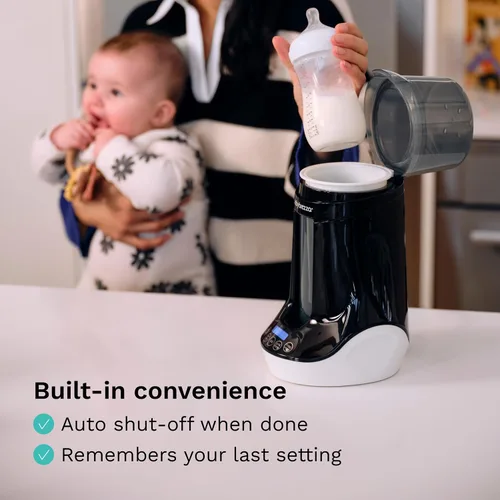 Miniatura 7 de Baby Brezza Calentador rápido de biberones, leche para bebés + calentador de leche materna, descongelador, 2 temperaturas únicas para leche materna