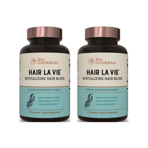 Miniatura 10 de Hair La Vie Live Conscious Revitalizing Blend Vitaminas para el crecimiento del cabello para mujeres para apoyar la salud del cabello, suplementos