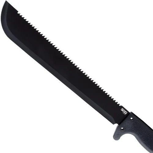 Miniatura 2 de SOG Sogfari - Cuchillos de machete de supervivencia de acero inoxidable de 13 o 18 pulgadas Sierra en la parte posterior de la hoja, mango