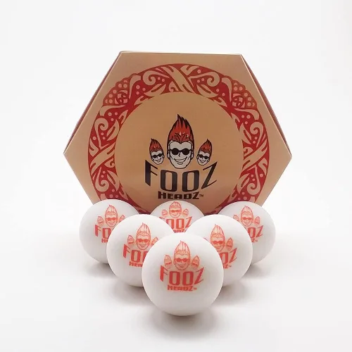 Miniatura 2 de Foosballs - Juego de 6 pelotas de futbolín de calidad profesional para torneos – al igual que los profesionales, tamaño reglamentario oficial Rojo