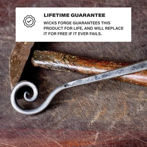 Miniatura 3 de Wicks Forge Wicks Forge - Cuchillo de hierro fundido para abrecartas Accesorio de escritorio de lujo, rústico y antiguo para cortar sobres