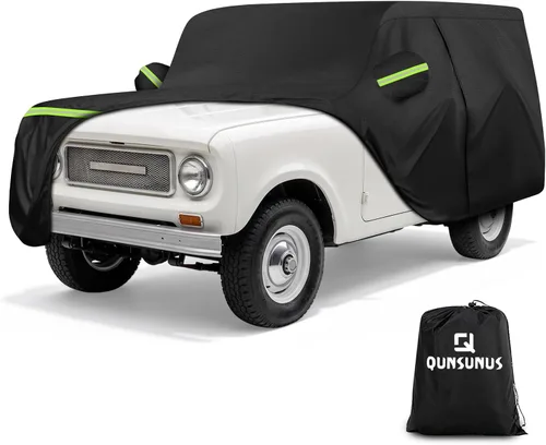 Miniatura 16 de QUNSUNUS Funda impermeable para camioneta Ford F-150 Super Crew Cab de 6.5 pies de cama corta, cubierta exterior para camioneta con cremallera