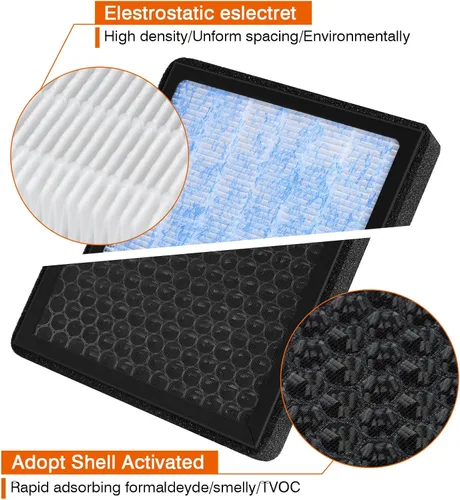 Miniatura 5 de Filtro de aire de cabina para CF10285, filtro de repuesto HEPA con carbón activado compatible con Toyota, 4Runner, Corolla, Sienna, RAV4, Lexus, Azul