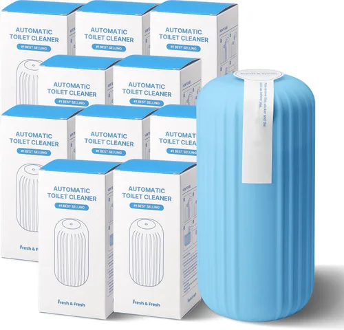 Miniatura 8 de Fresh & Fresh Limpiadores automáticos para inodoros – 3 botellas (hasta 2500 descargas/botella), limpiador comercial y residencial de 3 a 4 meses